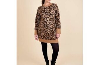 JOJO MAMAN BB Animal Maternity Shift Mini Knitted Dress