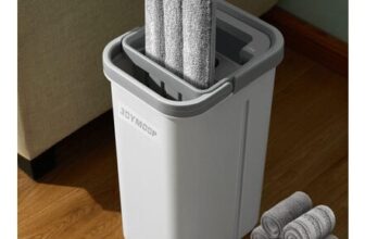 JOYMOOP Mop and Bucket with Wringer, Hands Free, 5 Pads
