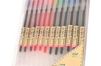 JUMRHFAN 12-Color Gel Ink Pens 0.5mm Fine Point