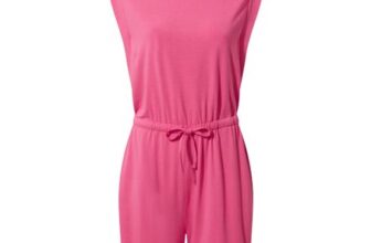 Jacinda Womens Supersoft Jersey Playsuit – Pink Flambe