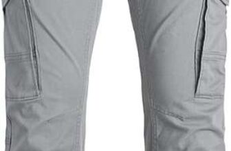 Jack & Jones Mens Jpstpaul Jjflake Cargo Noos Cargo Trousers, Grey, Size 27W / 32L