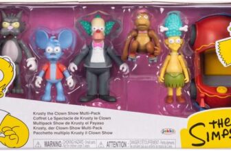 Jakks The Simpsons Krusty Cast Action Figures Multi-Pack 6.35cm Scale