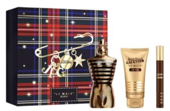 Jean Paul Gaultier Le Male Elixir 75ml Parfum Spray 10ml Parfum Spray 75ml All Over Shower Gel Gift Set – with code