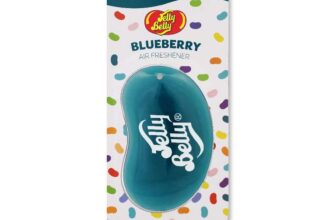 Jelly Belly 15214 3D Jelly Bean Air Freshener, Blueberry – w/Voucher