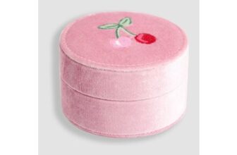 JoJo Maman Bb Cherry Fabric Jewellery Box
