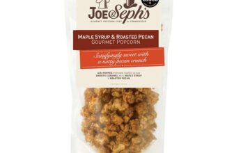 Joe & Sephs Maple Syrup & Roasted Pecan Gourmet Popcorn (1x80g) 3 for the price of 2 subscribe and save.