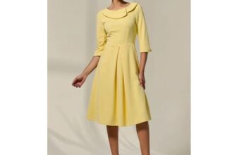 Jolie Moi Sloan 3/4 Sleeve Midi Dress