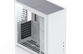Jonsbo D40 ATX PC Case Tempered Glass White with code