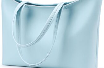 KALIDI Tote Bag Handbags for Women Large shoulder bag with Zipper Waterproof PU Womens Totes Ladies Bag for Work School Travel Daily Use