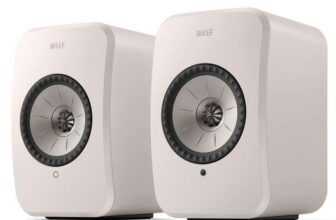 KEF LSX II LT Wireless HiFi Speakers – Pair (Stone White) – Sold by Amazon US