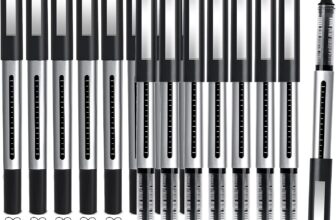 KERIFI Rollerball Pens Black Gel Pens 16 Pack Gel Ink Pens, 0.5mm Liquid Ink Rollerball Pens, Ballpoint Pens Writing for Signature, Taking Notes, Office/Stationary Supplies