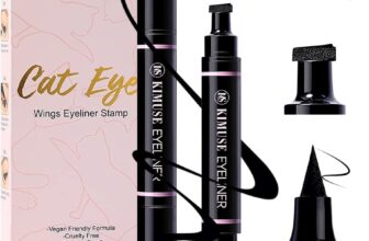 KIMUSE Winged Eyeliner Stamp-2 Eyeliner Pens for Perfect Wing Cat Eye Stamp Eyeliner Waterproof Smudge Proof, Long Lasting Makeup Liquid Eye Liner (black)