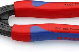 KNIPEX Cobolt Compact Bolt Cutter with Slim Multi-Component Grips, with Integrated Tether Attachment Point for a Tool, 71 02 200 T