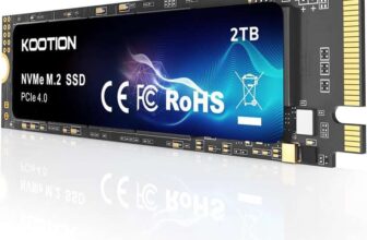 KOOTION 2TB NVMe M.2 SSD, PCIe 4.0 M.2 2280 – Up to 5000MB/s – Sold by KOOTION MEMORY FBA