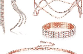 Kakonia 4Pcs 1920s Rhinestone Head Chain Jewellery Set for Women Crystal Rhinestone Headpiece Flapper Chandelier Fringe Earrings Choker Bracelet Bridal Costume Chains Cap for Women