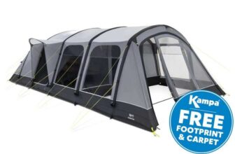 Kampa Studland 8 Air Tent 2025 with Free Footprint and Carpet