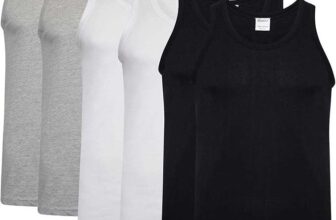 Keanu Mens Fitted 100% Cotton Vests Pack of 6 – Various Sizes/Colours. Sold & dispatched by Public Dealz