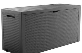 Keter Emily 277L Outdoor Garden Storage Box – Grey Free c&c