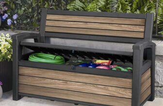 Keter Signature Storage Bench, Oak 419/8468 Free Delivery