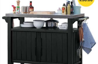 Keter Unity XL Black BBQ Table – £194.99 with newsletter code ( free click and collect )