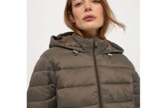 Khaki Shower Resistant Padded Jacket Price