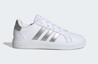 Kids Adidas Grand Court Lifestyle Tennis Lace-Up Shoes