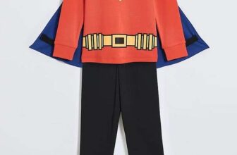 Kids Red Superhero Cape Pyjamas / Pink Butterfly Back Pyjamas Sizes 1.5 – 8 Years 10% Off with George Reward Points Free C&C