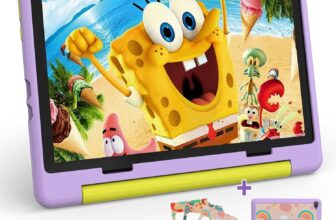 Kids Tablet, Android 15 Kids Tablet 10 inch Octa-Core with 20GB64GB1TB Expand Tab for Toddler Child Parental ControlWiFi 6BT 5.3Dual CameraProtective CaseGreat Gift for Child(Purple)