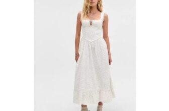 Kimchi Blue Gabriette Drop Waist Prairie Maxi Dress