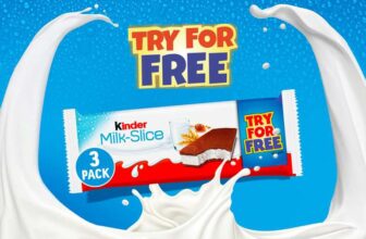 Kinder Milk Slice Sponge Cake – 3 x 28g – Free via Receipt Redemption
