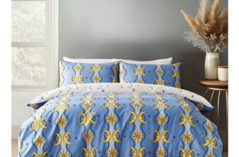King Blue Moon & Stars Duvet Set