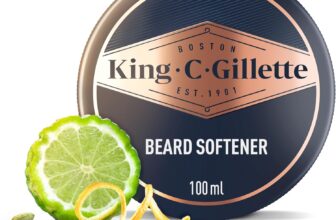 King C. Gillette Mens Beard Softener, Lightweight & Deep Beard Conditioning, Infused with King C. Gillette Signature Scent with Notes of Sandalwood, Cedar, Bergamot, Cardamon Seeds & Mandarin, 100ml