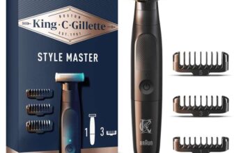 King C. Gillette Style Master, Beard Trimmer, Stubble Trimmer & Electric Shaver with One 4D Blade