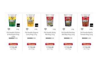 King Pot Noodles 114g – Five Varieties