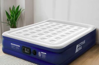 King Size Comfort Lite Air Bed Grey/Navy Using Code