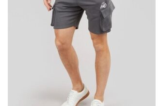 Kings Will Dream Mens Crosby 2.0 Cargo Shorts Asphalt/White