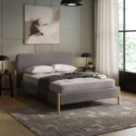 Kipton Chenille Bed Frame, Double Now £124.59 Kingsize £149..50 (3 colours to choose from)