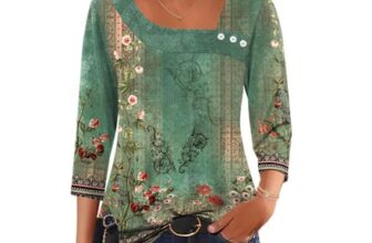 Kistore Womens 3/4 Sleeve Tops Ladies Blouse