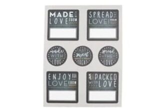 Kitchen Pantry Set of 28 Chalk Board Labels