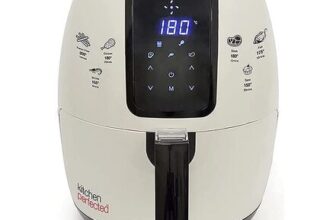 Kitchen Perfected 4L Digital Air Fryer in Cream & Black