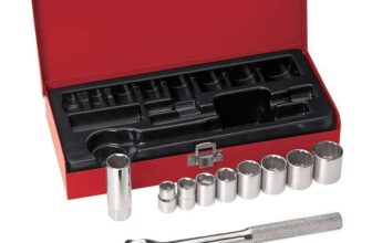 Klein Tools 3/8-Inch Drive Socket Wrench Set, 12-Piece