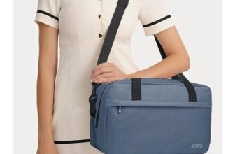 Kono Lightweight Soft-Sided Travel Bag with Shoulder Strap 14L Navy