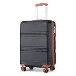 Kono Suitcase Lightweight ABSPC Hard Shell Hand Luggage with TSA Combination Lock and 4 Spinner Wheels – Sold by Luno Fashion Limited / FBA