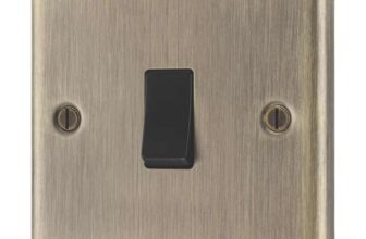 LAP 20A 16AX 1-Gang Intermediate Switch Antique Brass with Black Inserts (787PN) (Free C&C)