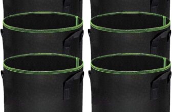 LATERN 6 Pack 5 Gallons Plant Growing Bags, Nonwoven Fabric Breathable Grow Bag Heavy Duty Thickened Root Aeration Garden Pot Container with Straps Handle, for Flowers Vegetables