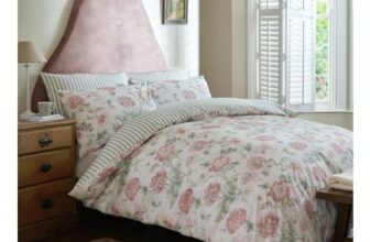 LAURA ASHLEY Double White Hepworth Duvet Cover Set 200TC