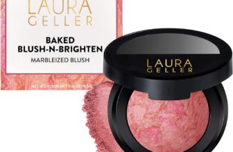 LAURA GELLER NEW YORK Baked Blush-n-Brighten Marbleized Blush- Pink Buttercream Creamy Lightweight Natural Finish