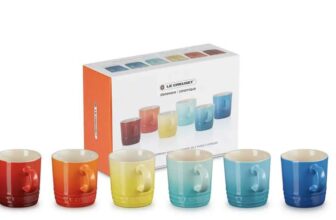 LE CREUSET Set of 6 Stoneware Mugs, 100ml / 400ml £58.79 w/Code – 10 Year Guarantee
