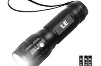 LE LED Torch Battery Powered, LE1000 Super Bright Hand Flashlight
