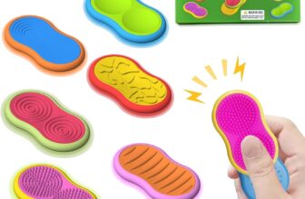 LEBKFT 6 Pack Magnetic Fidget Sliders, Sensory Slider for Autism and ADHD Stress Relief Anxiety Quiet Fidget Sliders for Adults Portable Travel Fidgets for Office Classroom Focus Aid (Type A)